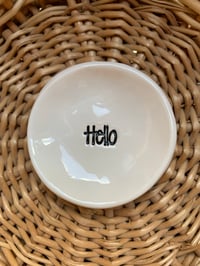 Image 3 of Little Dish, Choose from Love, Hello, a Bee or a Toadstool design