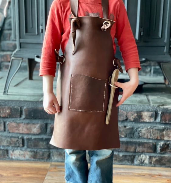 Image of Kids leather apron