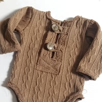 Image 2 of Baby photoshoot boy outfit | Asher-1 | 0-3 months | camel