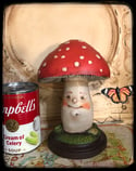 Mushroom Folk Art sculpture creation original