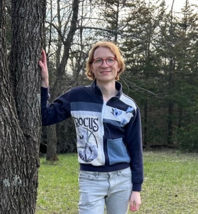 Crocus Quarter Zip Navy Blue Sweatshirt, size S