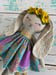 Image of Lilibet, Petite Bunny, With Teal Flowered Dress