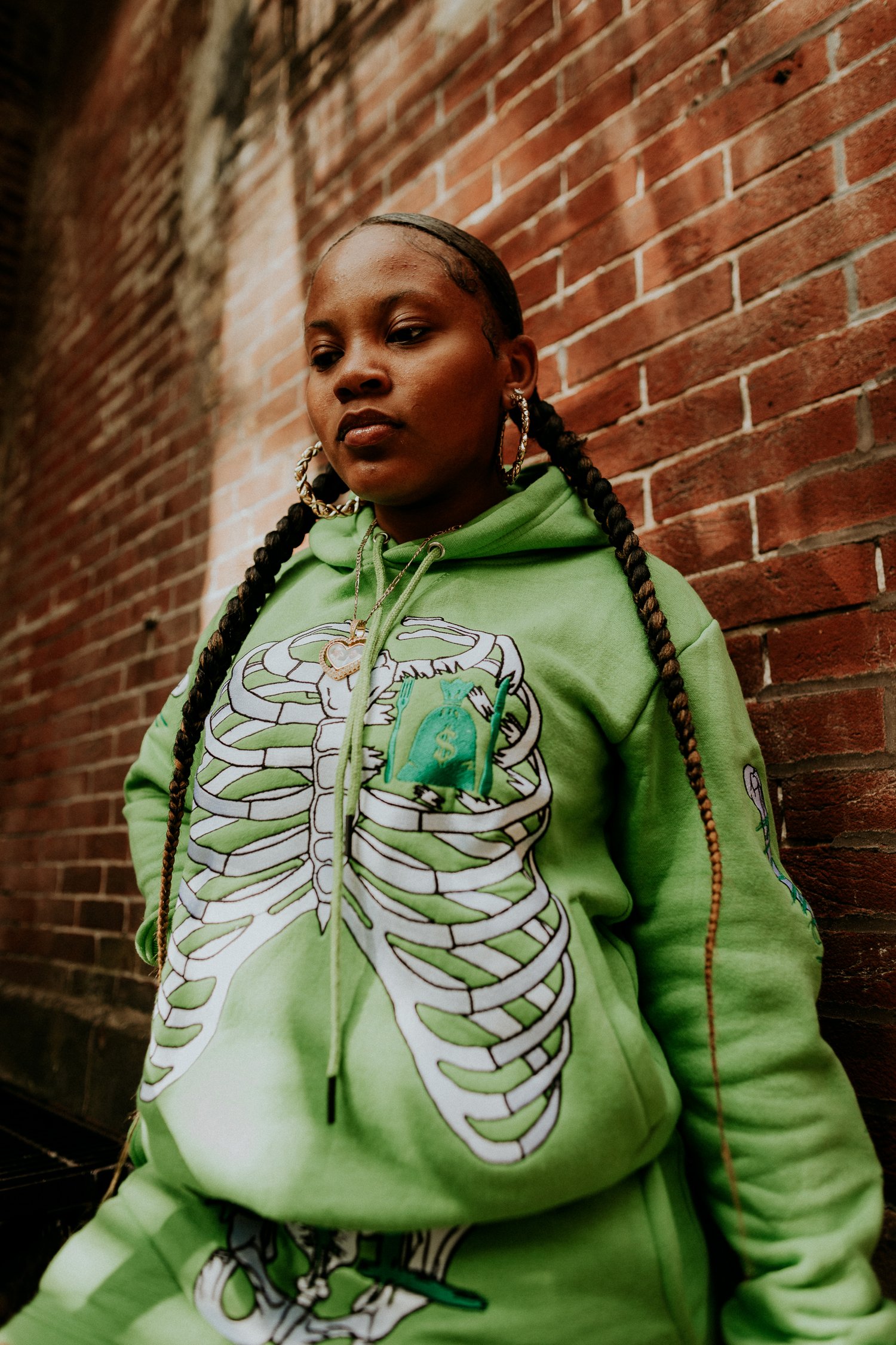 Image of Money Hungry Skeleton Hoodie