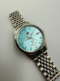Image 2 of Rado Golden Horse Auto Men’s Watch Aqua Blue Dial Date Steel Bracelet Swiss Made