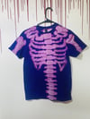 Short Sleeve Skeleton Tee - Purple