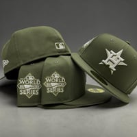 Image 2 of New Era 59Fifty Olive GLOW 