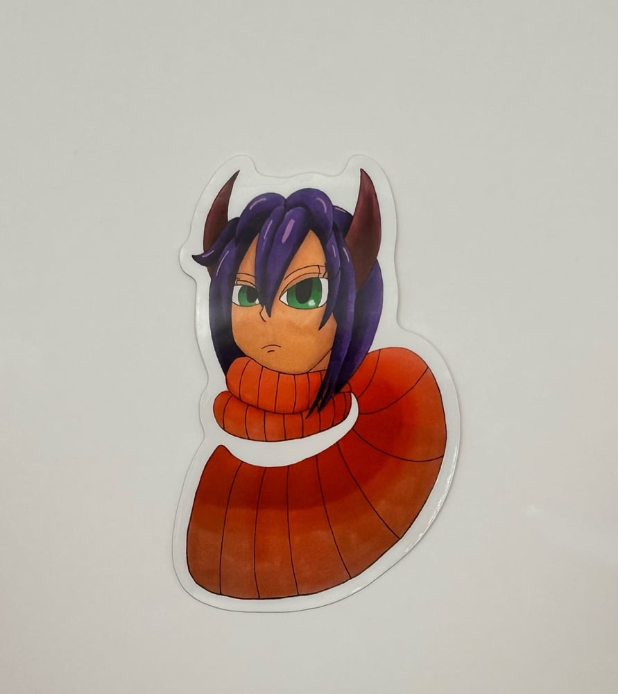 Image of Dragonewt Girl Clear Sticker 