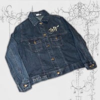 Image 1 of (m) embroidered “Partylite” Jean jacket 