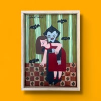 Vampire attacking Woman