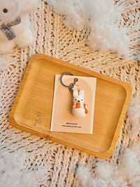 Image 1 of Miffy Snowman Keychain 