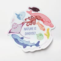 Nature Is Diverse 3” Sticker