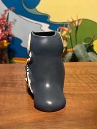 Image 4 of “Twocan” Tiki Cocktail Mug - Keel Bill Blue Glaze •Free Shipping•