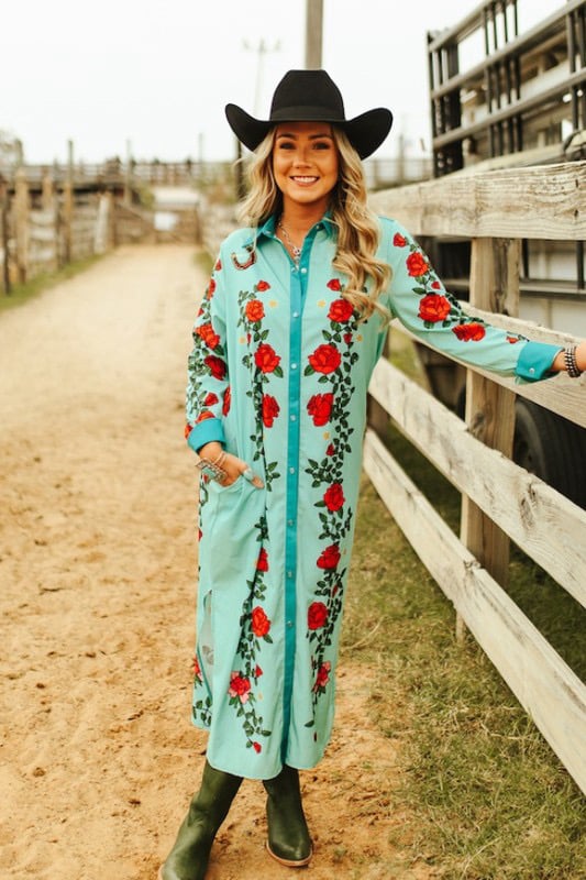 Image of Rose Vintage Duster/dress