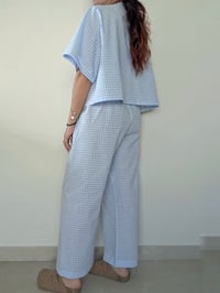 Image 2 of CAMICETTA VICHY SKY BLUE
