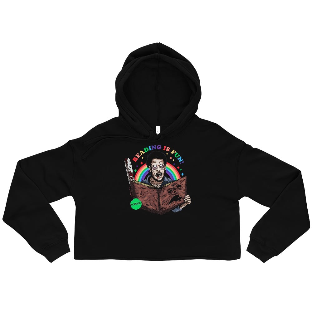 Image of Reading Is Fun cropped hoodie