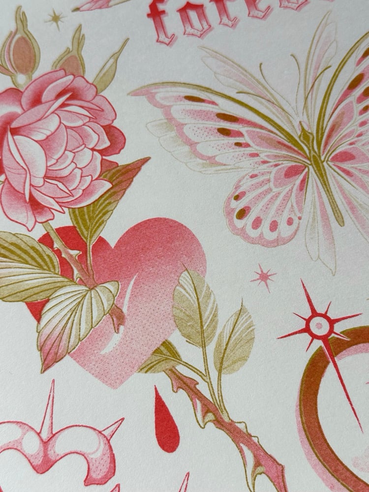 Valentine’s Risograph Print