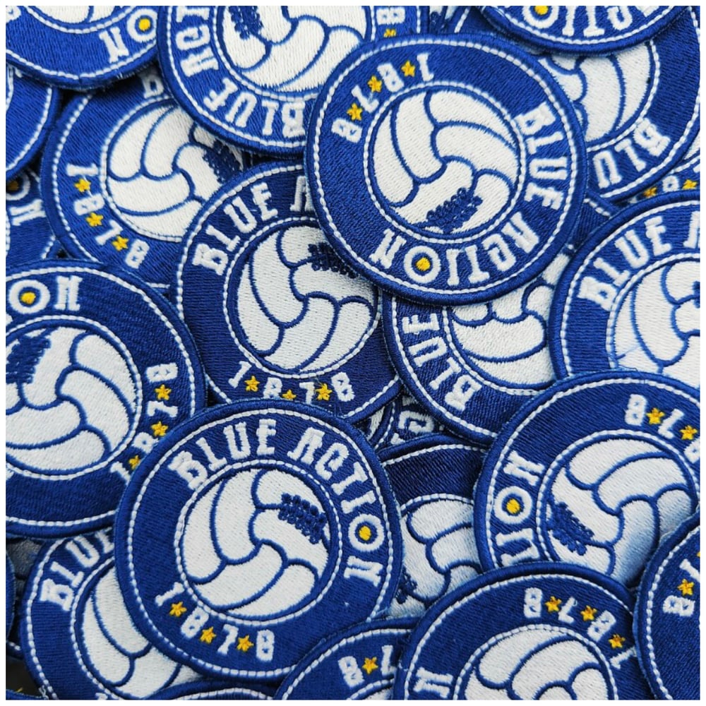 BLUE ACTION LOGO PATCHES