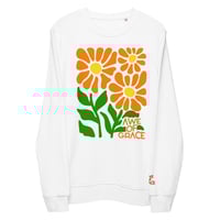 Image 1 of Awe of Grace Flowers / Unisex organic sweatshirt 