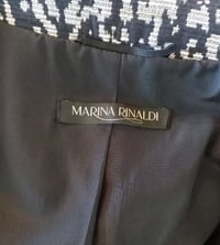 Image 7 of Marina Rinaldi Designer Textured Evening Rain Coat Size UK 16/18