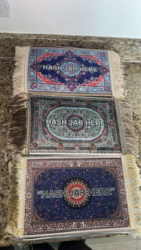 Image 2 of  “HASH JAR HERE” mood mat rug 