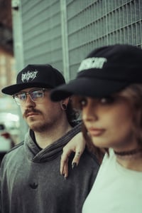 Image 3 of Greysight Logo Trucker Hat - Black Mesh Snapback