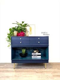 Image 1 of Navy Blue Nathan Cabinet / Compact Sideboard / Drinks Cabinet
