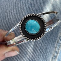 Image 1 of CUMPAS TURQUOISE CUFF. 5.5”