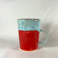 Image 2 of Red & Aqua Retro Mug