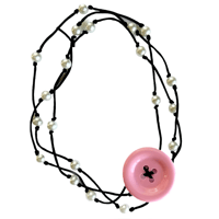 Image 1 of Button Choker Necklace