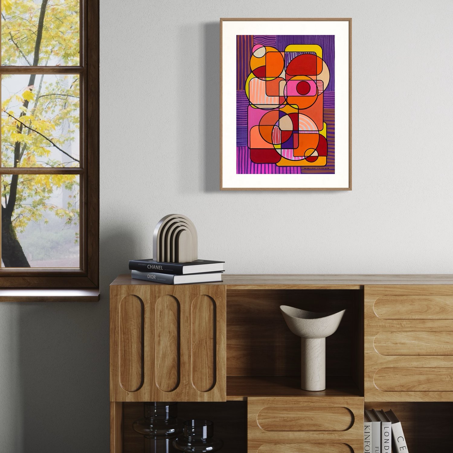 Image of 'Floating Along' Acrylic Painting on Paper