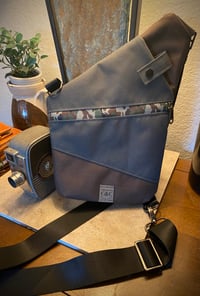 Image 1 of Grey Brown and Camo Traveler Sling