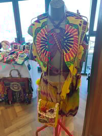 Image 11 of MYLA tassel top pink purple dash of gold