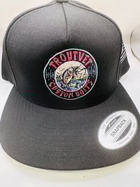 Image 1 of Troutvet Custom Baits Snap Back Hat USA Patch