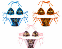 padded leopard print bikinis 