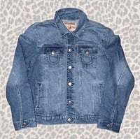 Image 1 of ($160 NWT) True religion denim jacket Large