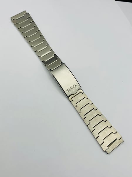 Image of Vintage 1970's heavy duty Ricoh stainless steel watch strap,New Old Stock,mint,17mm