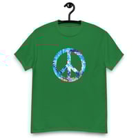 Image 8 of Unisex classic tee, Tie Dye Peace Sign Retro tee