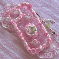 Image 2 of ⋆˚࿔ resin + decoden iphone 14 plus hello kitty phonecase