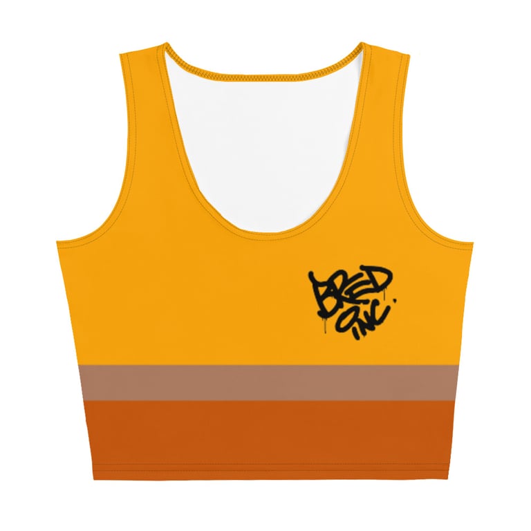bred yellow thunder Crop Top