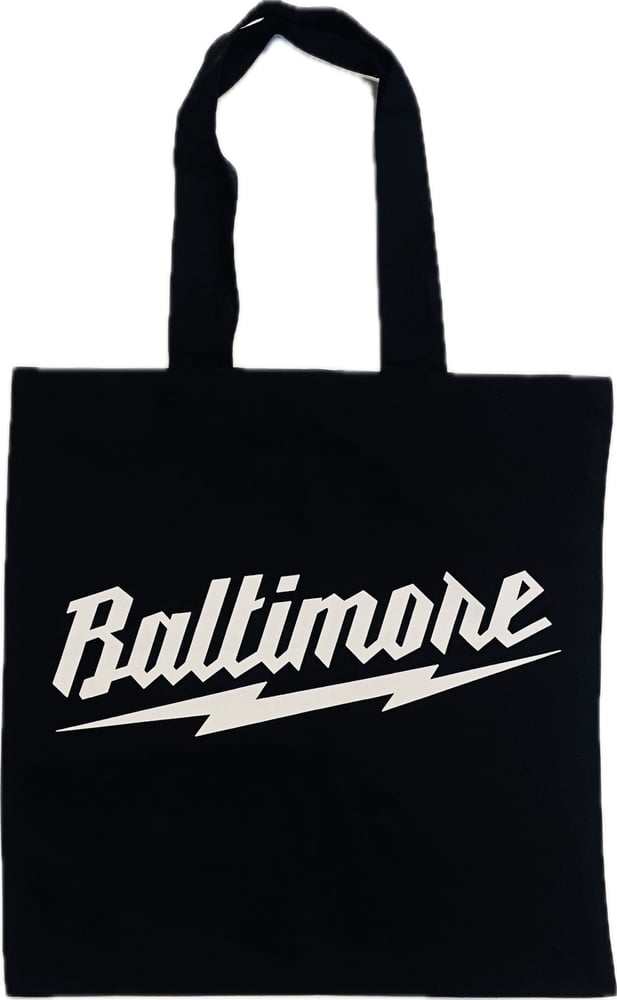 Image of Baltimore Bolt Tote Bag (Black)