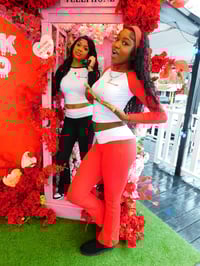 Image 2 of Red & White Long Sleeve Set