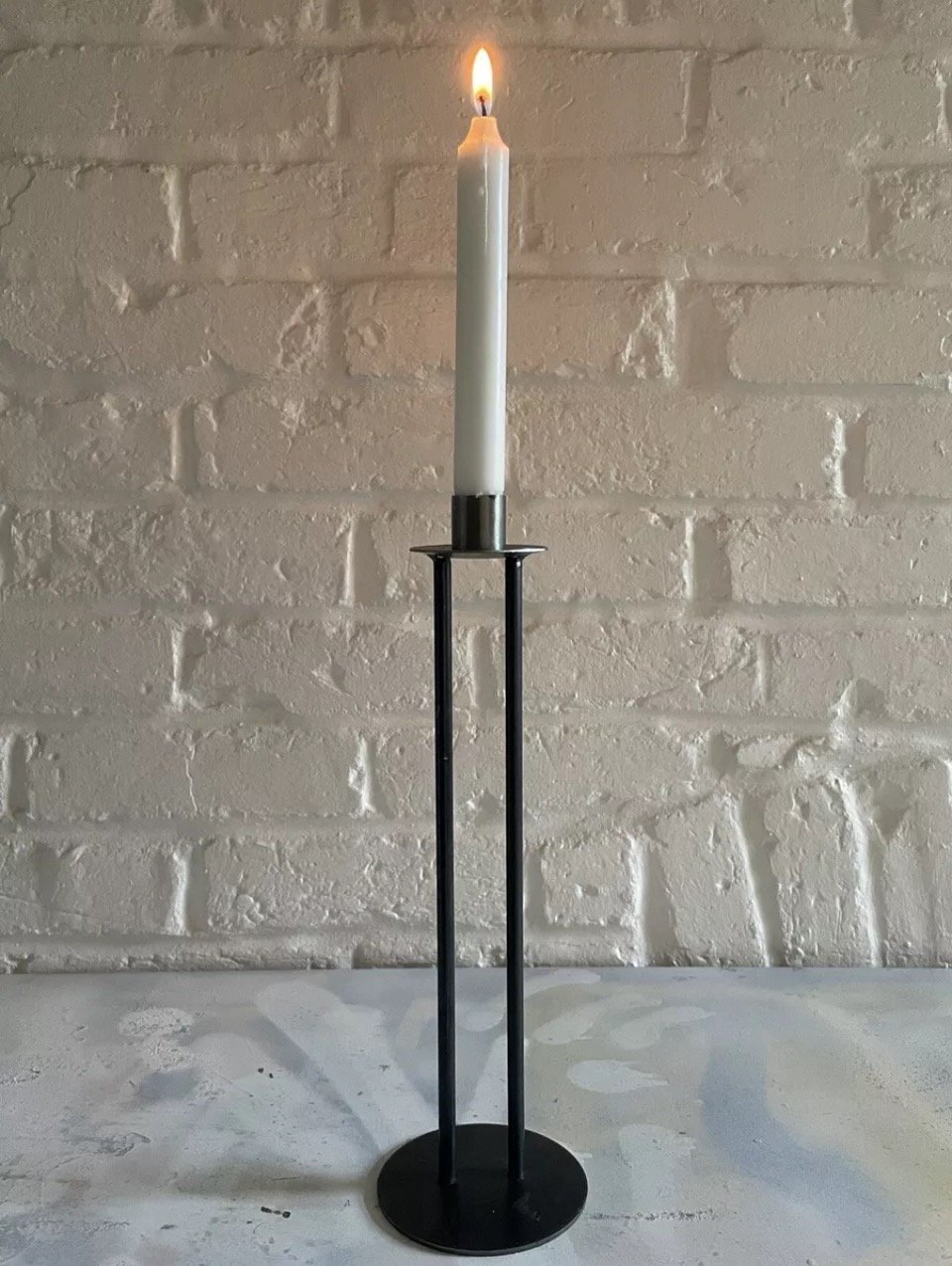 Image of Vintage metal candlestick Mackintosh / 90s Style