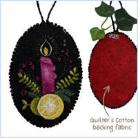 Image 1 of Christmas Candle, Lemon & Lime Hanging Ornament