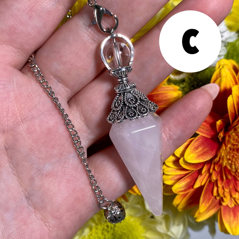 Image of Rose Quartz Pendulum