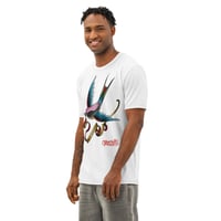 Image 3 of Lovebird Logo Men’s cotton crew neck t-shirt
