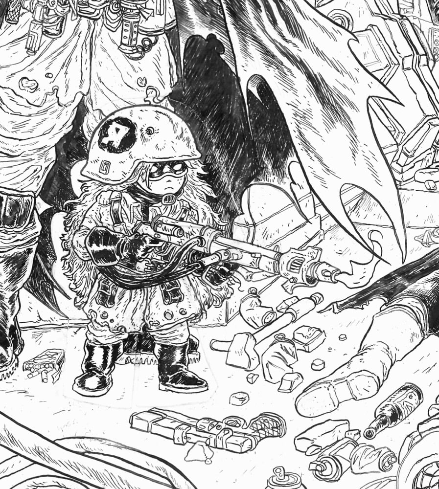 Red Son Batman Original Art