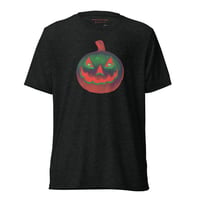 Image 14 of Short Sleeved T-shirt (Adult M/F) - Jack O Lantern Retro Orange Glow