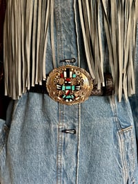 Image 2 of Ben Begay Belt buckle & new leather belt 