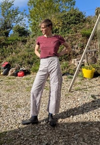 Image 1 of  March trousers in 100% vintage cotton gingham