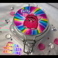 Image 1 of Circus Animal Cookie Furby Glass Stash